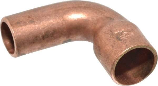 Mueller Industries - 1/4" Wrot Copper Pipe 90° Street Elbow - FTG x C, Solder Joint - Americas Industrial Supply