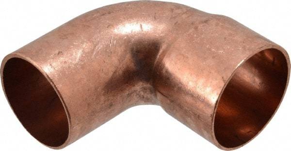 Mueller Industries - 1-1/2" Wrot Copper Pipe 90° Street Elbow - FTG x C, Solder Joint - Americas Industrial Supply