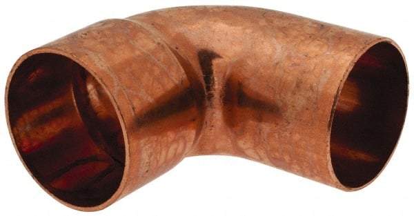 Mueller Industries - 2" Wrot Copper Pipe 90° Street Elbow - FTG x C, Solder Joint - Americas Industrial Supply