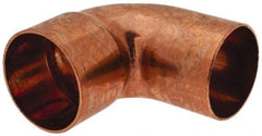 Mueller Industries - 2" Wrot Copper Pipe 90° Street Elbow - FTG x C, Solder Joint - Americas Industrial Supply