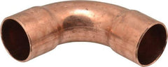 Mueller Industries - 1" Wrot Copper Pipe 90° Long Radius Elbow - C x C, Solder Joint - Americas Industrial Supply