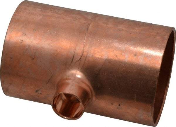 Mueller Industries - 2 x 2 x 1/2" Wrot Copper Pipe Tee - C x C x C, Solder Joint - Americas Industrial Supply