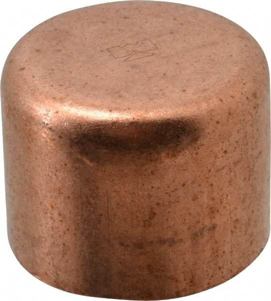 Mueller Industries - 1-1/4" Wrot Copper Pipe Tube Cap - C, Solder Joint - Americas Industrial Supply