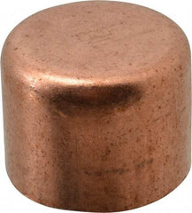 Mueller Industries - 1-1/4" Wrot Copper Pipe Tube Cap - C, Solder Joint - Americas Industrial Supply