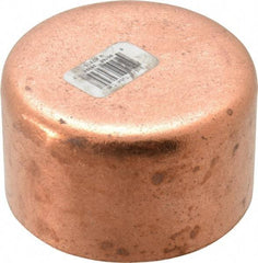 Mueller Industries - 2-1/2" Wrot Copper Pipe Tube Cap - C, Solder Joint - Americas Industrial Supply