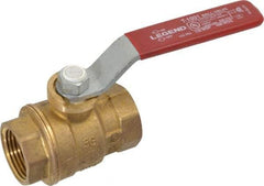 Legend Valve - 3/4" Pipe, Full Port, Brass Standard Ball Valve - Inline - One Way Flow, FNPT x FNPT Ends, Lever Handle, 600 WOG, 150 WSP - Americas Industrial Supply