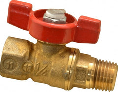 Legend Valve - 1/4" Pipe, Brass Miniature Ball Valve - Americas Industrial Supply