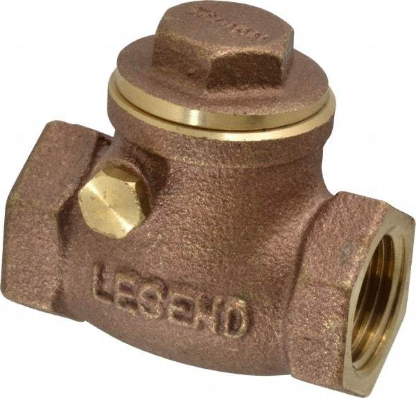 Legend Valve - 1/2" Brass Check Valve - Inline, FNPT x FNPT, 200 WOG - Americas Industrial Supply