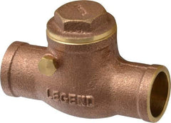 Legend Valve - 3/4" Brass Check Valve - Soldered x Soldered, 200 WOG - Americas Industrial Supply