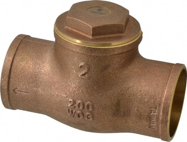 Legend Valve - 2" Brass Check Valve - Soldered x Soldered, 200 WOG - Americas Industrial Supply