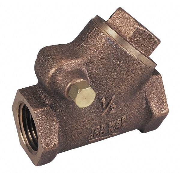 Legend Valve - 1/2" Bronze Check Valve - Y-Pattern, FNPT x FNPT, 300 WOG - Americas Industrial Supply
