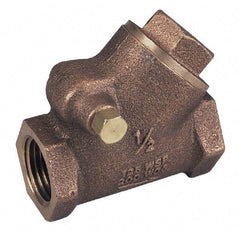 Legend Valve - 1-1/4" Bronze Check Valve - Y-Pattern, FNPT x FNPT, 300 WOG - Americas Industrial Supply