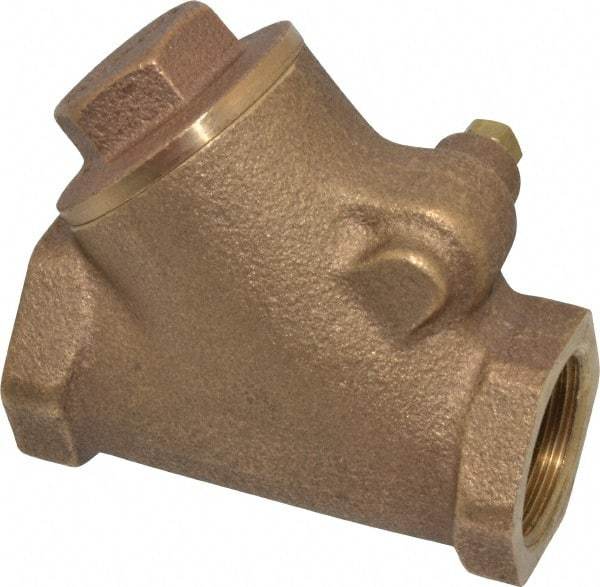 Legend Valve - 3/4" Bronze Check Valve - Y-Pattern, FNPT x FNPT, 300 WOG - Americas Industrial Supply