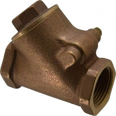 Legend Valve - 1" Bronze Check Valve - Y-Pattern, FNPT x FNPT, 300 WOG - Americas Industrial Supply