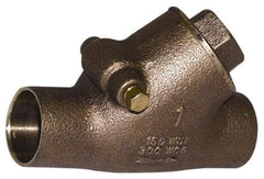 Legend Valve - 2" Bronze Check Valve - Y-Pattern, Soldered x Soldered, 300 WOG - Americas Industrial Supply