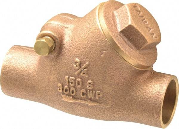 Legend Valve - 3/4" Bronze Check Valve - Y-Pattern, Soldered x Soldered, 300 WOG - Americas Industrial Supply