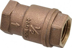 Legend Valve - 1/2" Bronze Check Valve - Inline, FNPT x FNPT, 250 WOG - Americas Industrial Supply