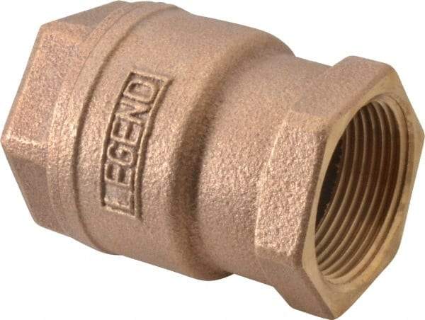 Legend Valve - 1-1/4" Bronze Check Valve - Inline, FNPT x FNPT, 250 WOG - Americas Industrial Supply