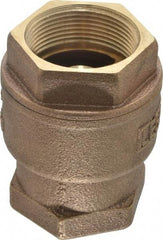 Legend Valve - 1-1/2" Bronze Check Valve - Inline, FNPT x FNPT, 250 WOG - Americas Industrial Supply