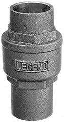 Legend Valve - 1-1/4" Bronze Check Valve - Inline, Soldered x Soldered, 250 WOG - Americas Industrial Supply