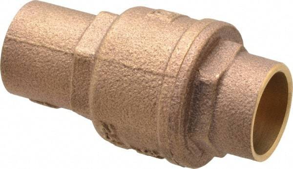 Legend Valve - 3/4" Bronze Check Valve - Inline, Soldered x Soldered, 250 WOG - Americas Industrial Supply