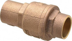 Legend Valve - 3/4" Bronze Check Valve - Inline, Soldered x Soldered, 250 WOG - Americas Industrial Supply