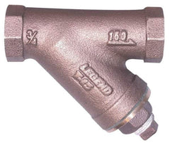 Legend Valve - 3/8" Pipe, Female NPT Ends, Lead Free Bronze Y-Strainer - 2 psi Pressure Rating, 300 psi WOG Rating, 150 psi WSP Rating - Americas Industrial Supply