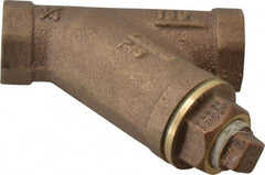 Legend Valve - 1/4" Pipe, FNPT Ends, Bronze Y-Strainer - 300 psi WOG Rating, 150 psi WSP Rating - Americas Industrial Supply