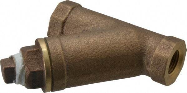 Legend Valve - 3/8" Pipe, FNPT Ends, Bronze Y-Strainer - 300 psi WOG Rating, 150 psi WSP Rating - Americas Industrial Supply