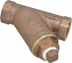 Legend Valve - 1/2" Pipe, FNPT Ends, Bronze Y-Strainer - 300 psi WOG Rating, 150 psi WSP Rating - Americas Industrial Supply