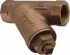 Legend Valve - 1" Pipe, FNPT Ends, Bronze Y-Strainer - 300 psi WOG Rating, 150 psi WSP Rating - Americas Industrial Supply