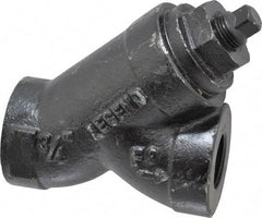 Legend Valve - 3/4" Pipe, FNPT Ends, Cast Iron Y-Strainer - 500 psi WOG Rating, 250 psi WSP Rating - Americas Industrial Supply