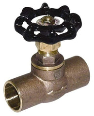 Legend Valve - 1/2" Pipe, 125 psi WOG Rating, Lead Free Brass, Stop Valve - Handwheel Handle, FNPT x FNPT End Connections - Americas Industrial Supply