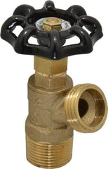Legend Valve - 3/4 Inch Pipe, Brass, MNPT x GHT End Connection, Boiler Drain Valve - 125 psi WOG Rating, Handwheel Handle - Americas Industrial Supply