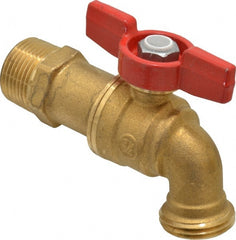 Legend Valve - 3/4 Inch Pipe, 125 psi WOG Rating, Brass Hose Bibb, Stop Valve - Americas Industrial Supply