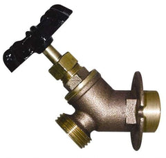 Legend Valve - 3/4" Pipe, Lead Free Brass Sillcock with Lockshield - Handwheel Handle, FNPT x MGHT End Connections, 125 psi WOG Rating - Americas Industrial Supply