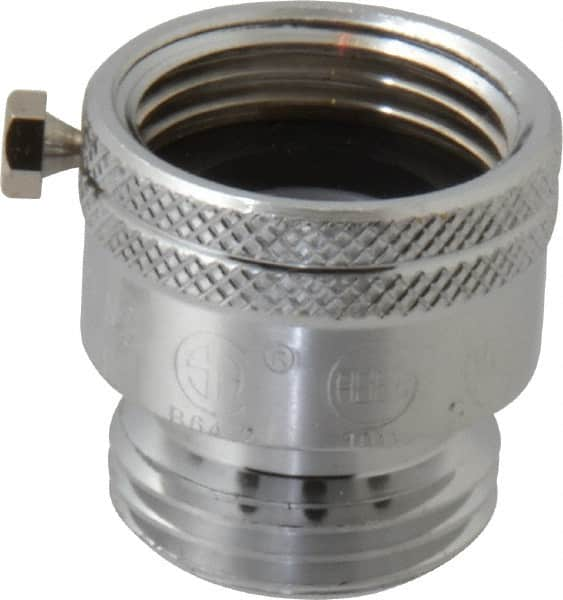 Legend Valve - 3/4" Pipe, 125 Max psi, Chrome Plated Brass, Hose Type Vacuum Breaker Valve - Buna-N Seal, GHT End Connections - Americas Industrial Supply