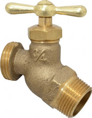 Legend Valve - 3/4" Pipe, 125 psi WOG Rating, Brass Hose Bibb, Stop Valve - Americas Industrial Supply