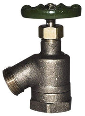 Legend Valve - 1" Pipe, Lead Free Brass Sillcock - Handwheel Handle, FNPT x MGHT End Connections, 125 psi WOG Rating - Americas Industrial Supply