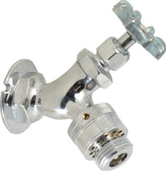 Legend Valve - 3/4" Pipe, Chrome Plated Brass Sillcock with Vacuum Breaker - Handwheel Handle, FNPT x GHT End Connections, 125 psi WOG Rating - Americas Industrial Supply