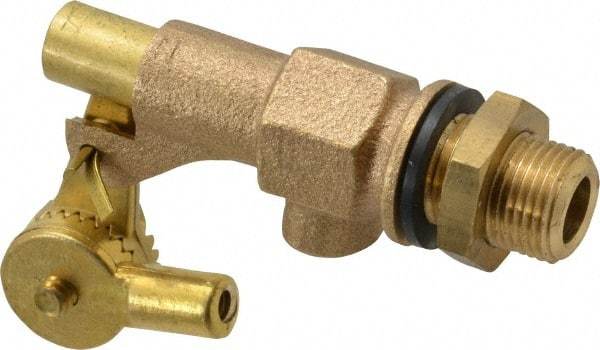 Legend Valve - 3/8" Pipe, Bronze, Mechanical Float Valve - 125 psi, MPT x Plain End Connections - Americas Industrial Supply