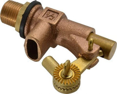 Legend Valve - 1/2" Pipe, Bronze, Mechanical Float Valve - 125 psi, MPT x Plain End Connections - Americas Industrial Supply