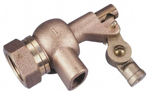 Legend Valve - 1-1/4" Pipe, Bronze, Mechanical Float Valve - 125 psi, NPTF x Plain End Connections - Americas Industrial Supply