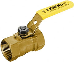 Legend Valve - 1-1/4" Pipe, Standard Port, Stainless Steel Standard Ball Valve - 1 Piece, Inline - One Way Flow, FNPT x FNPT Ends, Locking Lever Handle, 800 WOG, 150 WSP - Americas Industrial Supply
