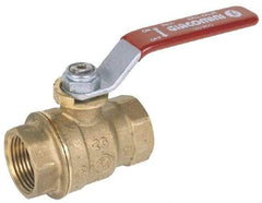 Legend Valve - 2-1/2" Pipe, Full Port, Stainless Steel Standard Ball Valve - 2 Piece, Inline - One Way Flow, FNPT x FNPT Ends, Locking Lever Handle, 1,000 WOG, 150 WSP - Americas Industrial Supply