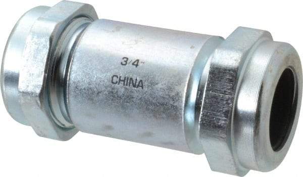 Legend Valve - 3/4" Pipe, Galvanized Compression Pipe Coupling - 200 psi WOG Rating - Americas Industrial Supply