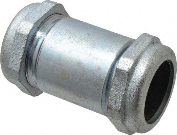 Legend Valve - 1-1/2" Pipe, Galvanized Compression Pipe Coupling - 200 psi WOG Rating - Americas Industrial Supply