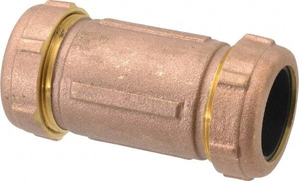 Legend Valve - 1-1/4" Pipe, 1-1/2" Copper Tube, Brass Compression Pipe Coupling - 125 psi WOG Rating - Americas Industrial Supply
