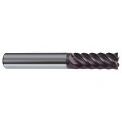 5mm Dia. - 57mm OAL - 45° Helix Firex Carbide End Mill - 6 FL - Americas Industrial Supply