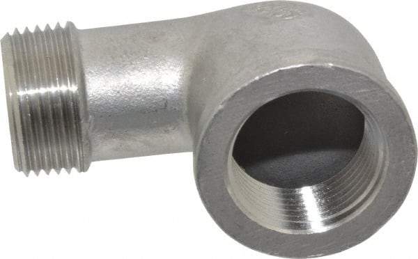 Merit Brass - 3/4" Grade 304 Stainless Steel Pipe 90° Street Elbow - FNPT x MNPT End Connections, 150 psi - Americas Industrial Supply